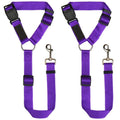Adjustable Dog Car Seat Belt Restraint – 2 Pack Headrest Safety Leash for Pets