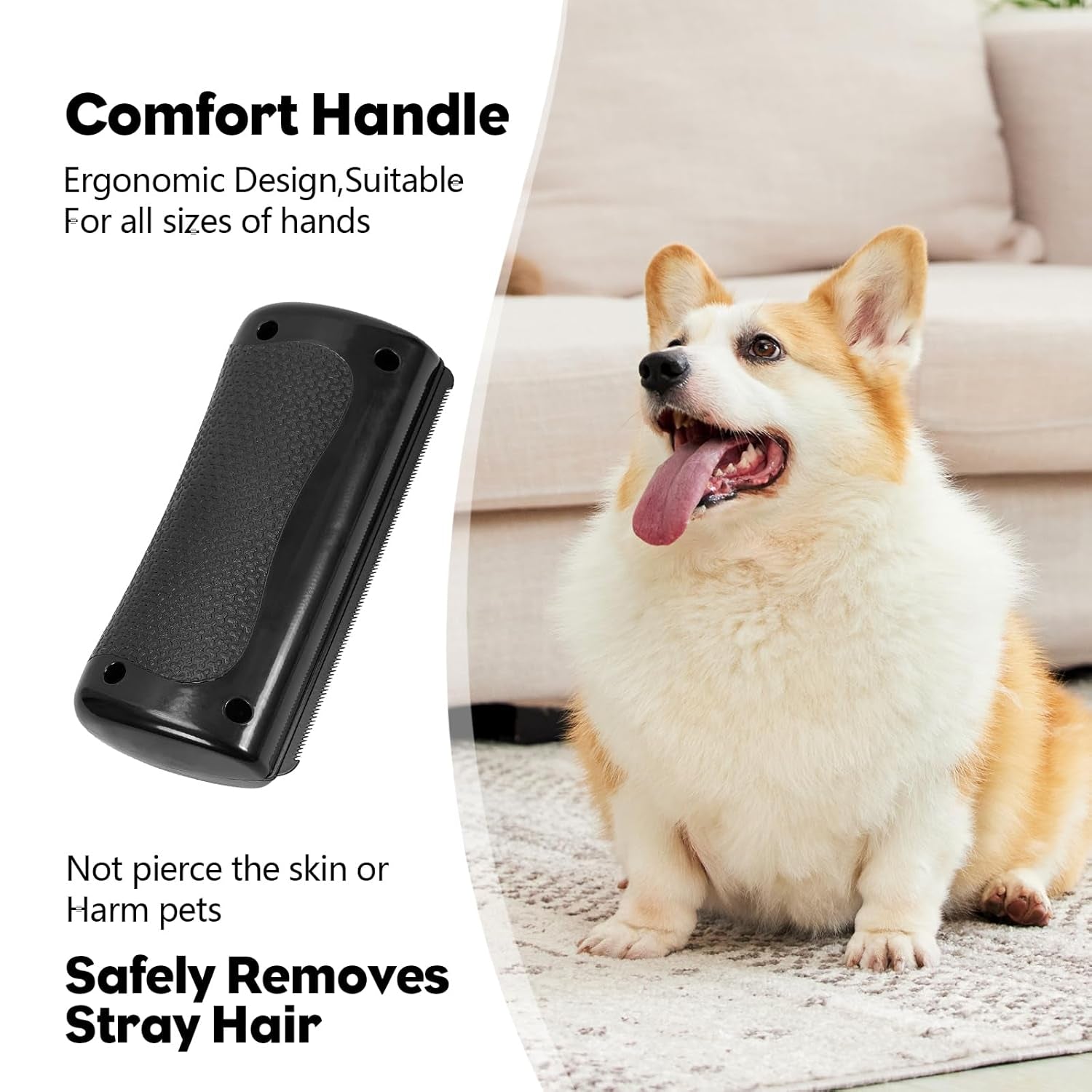 Fellwunder Bürste Hund, Pfotenmond Bürste, Groomify Pet Care Brush, Hundebürste Kurzhaar Deshedding Brush, Hundebürste Für Hunde, Katzenbürste,Haustier-Enthaarungskamm, Pflegekämme Für Katze Und Hund