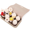 ATUBAN Snuffle Mat for Dogs Slow Feeding Mat Durable Dog Interactive Mat with Squeaky Puzzle Toys Plush Eggs Toys for Nose