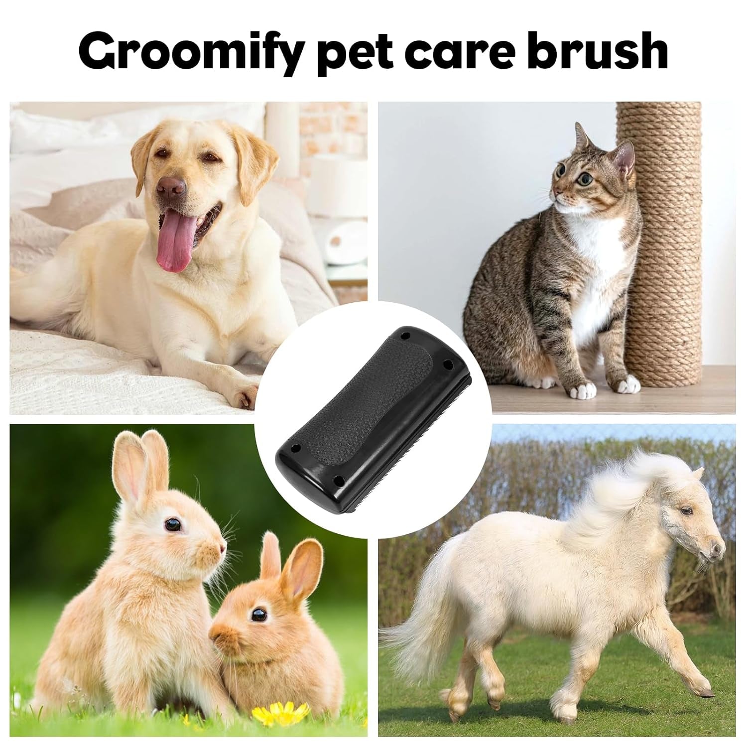 Fellwunder Bürste Hund, Pfotenmond Bürste, Groomify Pet Care Brush, Hundebürste Kurzhaar Deshedding Brush, Hundebürste Für Hunde, Katzenbürste,Haustier-Enthaarungskamm, Pflegekämme Für Katze Und Hund